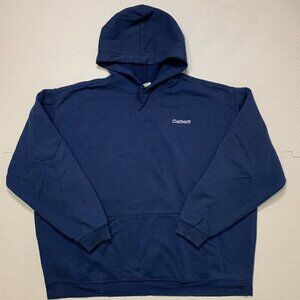 Carhartt Men's Hoodie Dark Blue Color Size 4XL Loose Fit